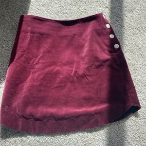 & other stories womens velvet maroon dress size 6 GUC